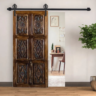  Organic design with doors with carvings inspired by nature create interiors are in harmony with the universe