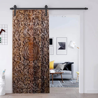  Nature Harmony Carved Barn Doors for TVs