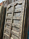 Antique Carved Barn Door Rustic Farmhouse Teak Front Door 84x41