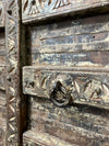 Antique Carved Barn Door Rustic Farmhouse Teak Front Door 84x41