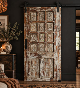 Antique Distressed Wood Door