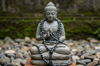 Snowflake Obsidian Healing Stone Mala Beads | Reiki Protection Energy Necklace