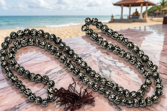 Tibetan Yak Bone Mala Beads | Buddhist Prayer & Japa Meditation Necklace