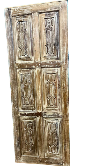 Reclaimed wood door panel