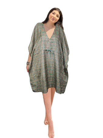 Women’s Oversized Gray Caftan Dress – Relaxed Fit & Comfortable M-XL