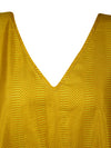 Boho Maxi Kaftan Vivid Yellow, Red Stylish Caftans L-2X