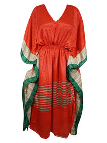  Boho Summer Maxi Kaftan For Women, Rose Red, Beach Wear Caftan Dress L-2X