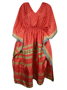  Boho Summer Maxi Kaftan For Women, Red, Beach Wear Caftan Dress L-2X