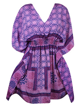 Boho Summer Maxi Kaftan For Women, Stylish Orchid Purple Caftan Dress SML