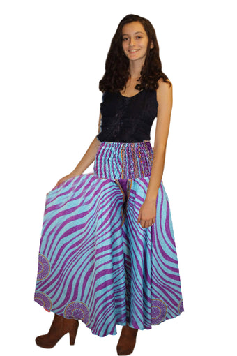 Handmade Sky Blue Boho Palazzo Pants – Airy, Graceful & Flowing in Wide-Leg Beauty SM