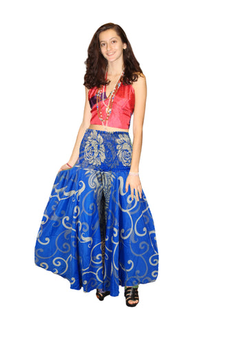 Navy Blue Handmade Boho Palazzo Pants – Graceful, Flowy & Effortlessly Stylish SM