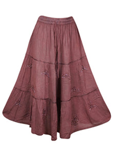  Cinnamon Brown maxi Skirt,
