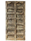 Antique Carved Barn Door Rustic Farmhouse Teak Wood Eclectic Decor