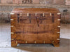 Antique Indian Hope Chest, Authentic Bridal Trunk, Mandala Carved Chest, 36x25