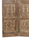 Pair Antique Barn Door, Floral Carved, CUSTOM, Sliding Door, Hand Carved Door, Wooden Door