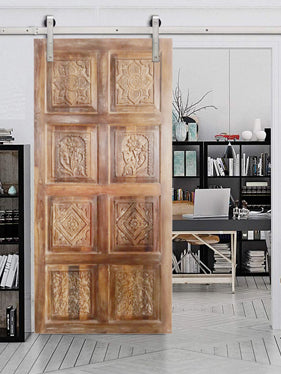 Natures Harmony Barn Door, Vintage Modern Doors, Organic Door,96