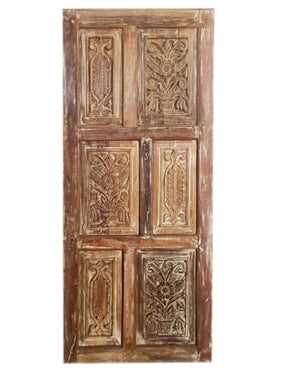 Vintage Shabby Chic, Carved Door, Bedroom Barn Door, Artistic Sliding Doors