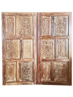 Vintage Shabby Chic, Carved Door, Bedroom Barn Door, Artistic Sliding Doors