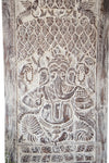 Blissful Ganesha Barn Door, Sliding Carved Door 84x41