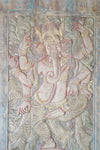 Dancing Nritya Ganesha Wall Sculpture, Ganesh Door, India Art 84X41