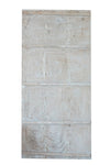 Krishna Carved Door, Bluewash Wall Art, Custom, Barndoor 84x41