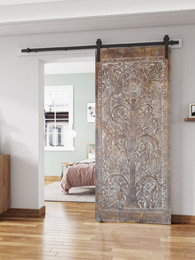 Vintage Custom Sliding Barn Door, Reclaimed Wood Wall Art 96