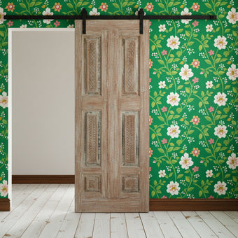 Antique Rustic Doors Floral Hand Carved Custom French Doors