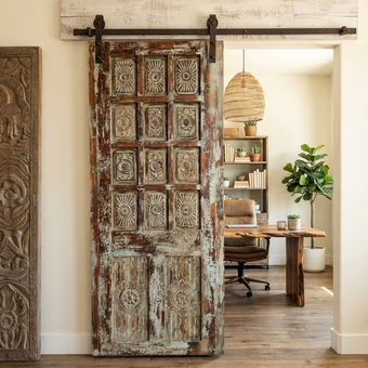 Antique Distressed Wood Door