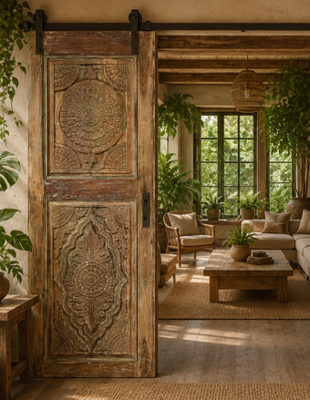 Vintage Indian Statement Doors