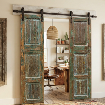 Antique Carved Hinged Doors