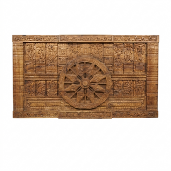 Large Sun Temple Style Wall Art