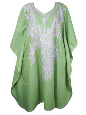 Vintage Embroidered Mint Green