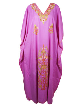 Womens Kaftan Maxi Dress, Gift, Purple Housedress L-3X
