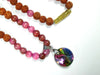 Meditation Japamala Rudraksha Pink Rose Quartz Beads Om Prayer