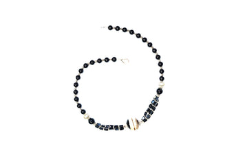 Boho Fashion Jewelry Black Onyx Beads Necklace Beads