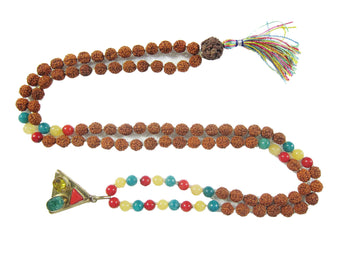 Handmade Yoga Mala Mercury Mars Jupiter Mala Beads Rudraksha Mala