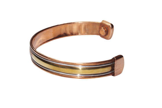 Copper Bracelet Healing OM NAMAH SHIVAY Grounding Magnetic Wrist