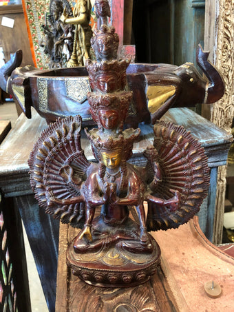 Avalokiteshvara Buddha Statue Thousand Arms Holistic Home Sculpture