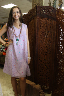  Summer Boho Dresses, Retro 70s Pink Floral Dress, ML