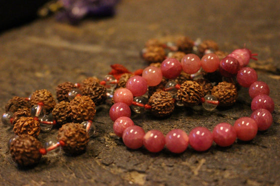Sphatik Rudraksha Shiva Shakti Yoga Mala Beads Yoga Necklaces