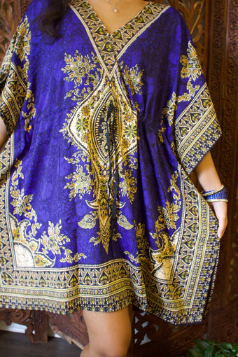 Caftan Dress, Boho Kaftan Dresses, BLue Dashiki Dresses, 3XL