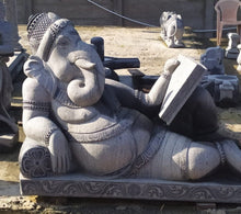  PRE ORDER-Natural Stone Ganesha Garden Statue Handcarved Granite Stone