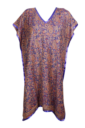 Caftan Dress Pashmina Kaftan Russet Paisley Warm Housedress 2XL