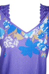 Maxi Dress, Purple Floral Maternity Dress, Sleepwear Dresses, L