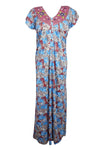 Maxi Nightwear Floral dresses, Nighties for Women, Blue M