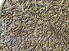 Antique Kashmir India Intricate Floral DAYBED Headboard Hand Carved