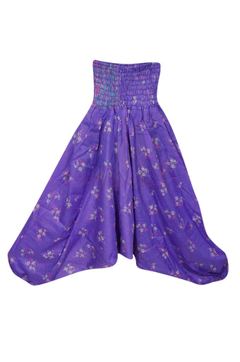 Hippie Festival Yoga Pants, Purple Handmade Harem Boho gypsy Pants S/M/L