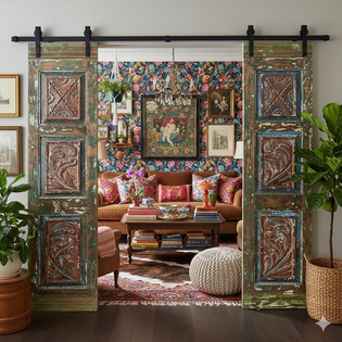  Stories Etched in Wood: Nature’s Harmony in Carved Doors