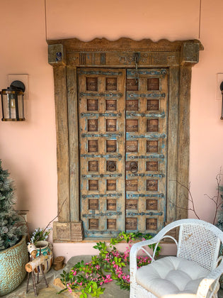  Stories of Antique Indian Doors, Rustic Carved Teak Doors | Mogul Interior