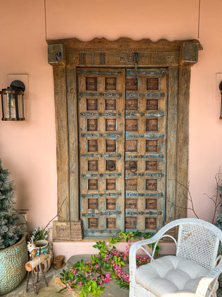  Stories of Antique Indian Doors, Rustic Carved Teak Doors